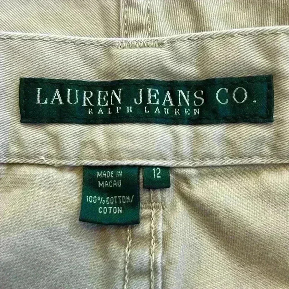 Lauren Jeans Co. Women’s Jeans Size 12 Tan Straight Leg - Picture 3 of 10